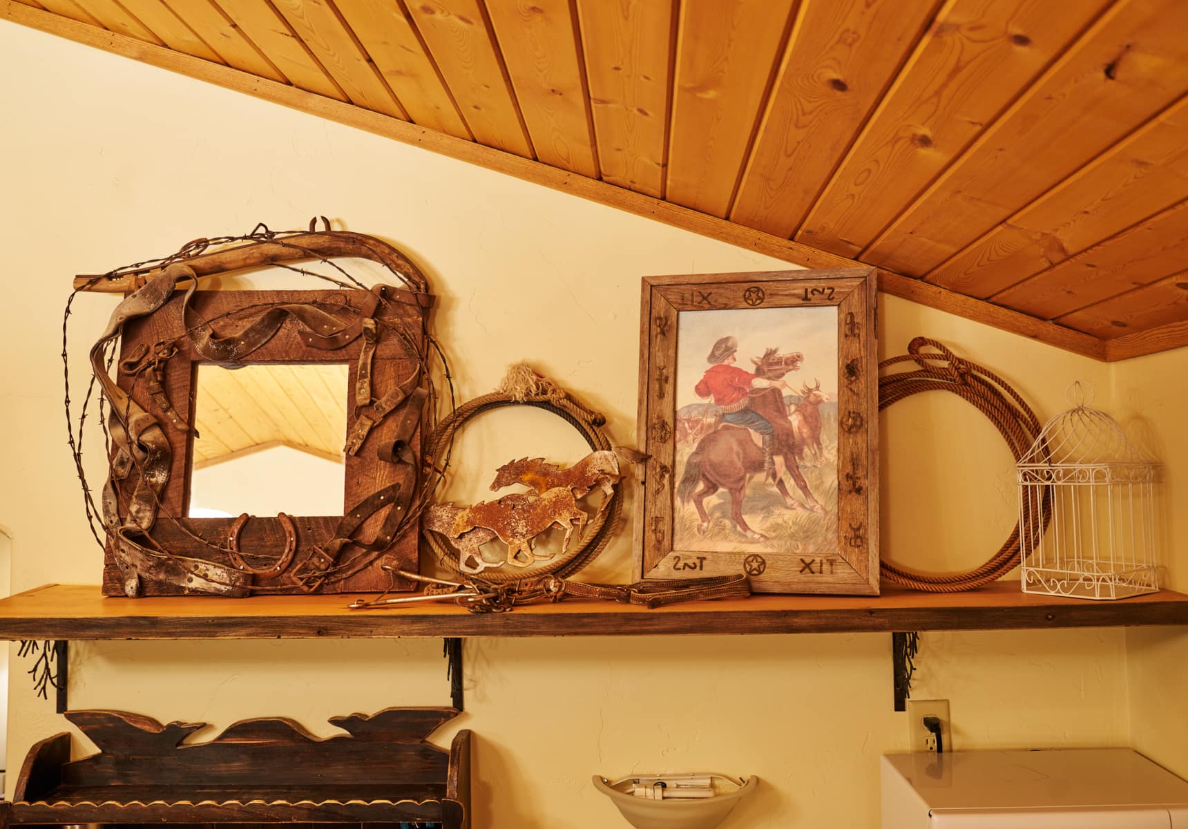 Detail of a shelf in the Saddleblanket Cabin